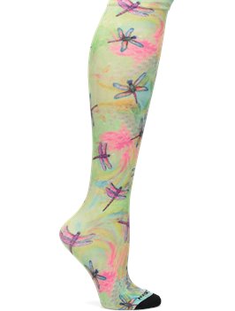 Artist Dragonfly Multi Nurse Mates Compression Socks 
